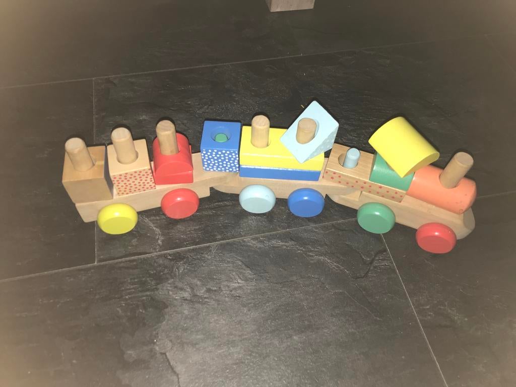 Houten trein van Hema, word verkocht zoals de foto, Kinderen en Baby's, Speelgoed | Houten speelgoed, Ophalen of Verzenden, Gebruikt
