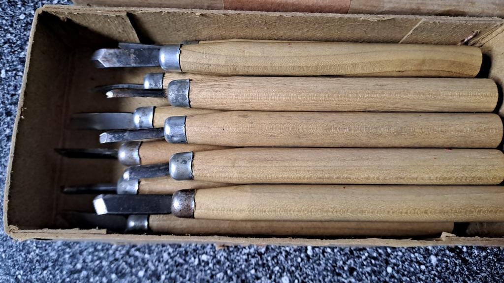 Vintage Houtbewerkingsgutsen Set, Ophalen of Verzenden, Zo goed als nieuw, N.v.t, N.v.t