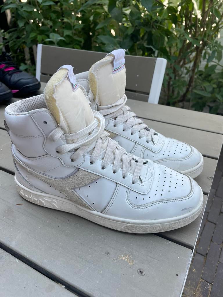 Zgan ** Diadora ** witte sneakers mt 38,5, Wit, Ophalen of Verzenden, Sneakers of Gympen, Zo goed als nieuw