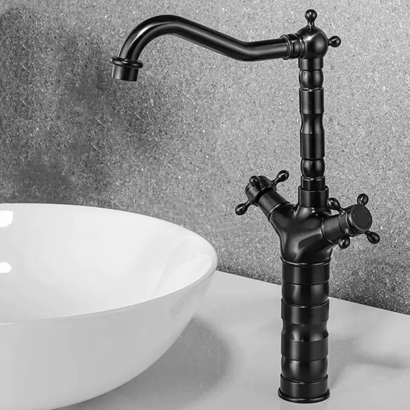 Keukenkraan Klassiek Landelijk Antiek  Retro ZWART en Brons