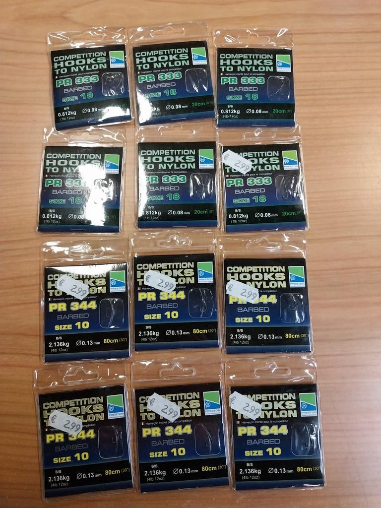 12 pakjes Preston onderlijn, Ophalen of Verzenden, Nieuw, Vislijn