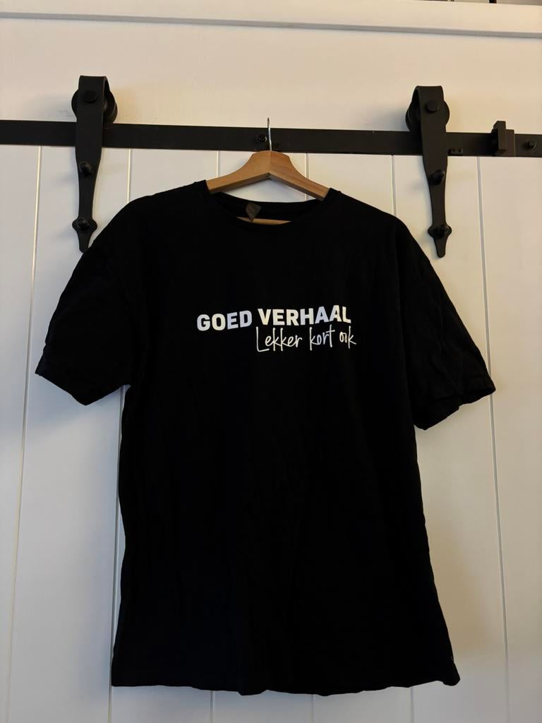 T-shirts met tekst maat l en xl, Ophalen of Verzenden