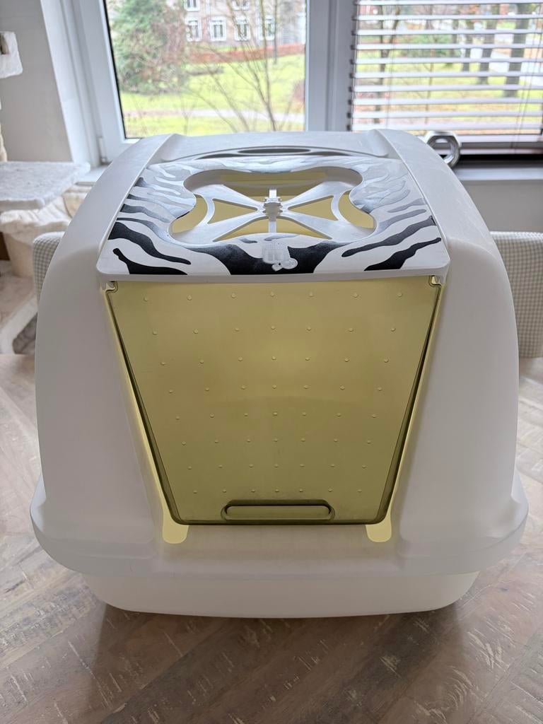Catit Jumbo kattenbak White Tiger, Ophalen, Gebruikt, Gesloten