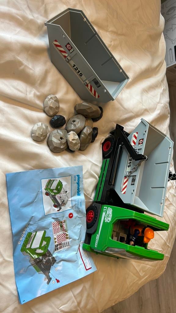 Playmobil vuilniswagen, Kinderen en Baby's, Speelgoed | Playmobil, Ophalen of Verzenden, Zo goed als nieuw