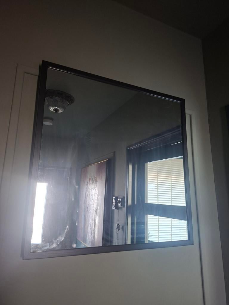 Ikea Stave Spiegel 70x70, Huis en Inrichting, Woonaccessoires | Spiegels, Ophalen, Vierkant, Zo goed als nieuw, Minder dan 100 cm