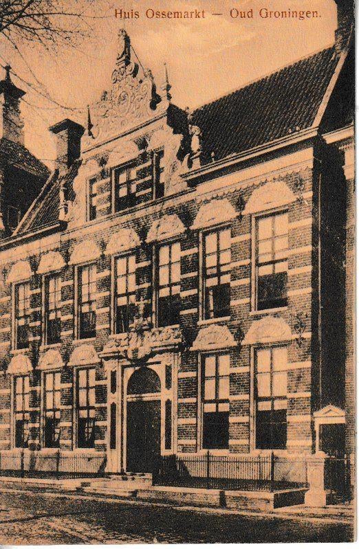 GRONINGEN - HUIS OSSEMARKT, Ophalen of Verzenden, 1920 tot 1940, Ongelopen, Groningen