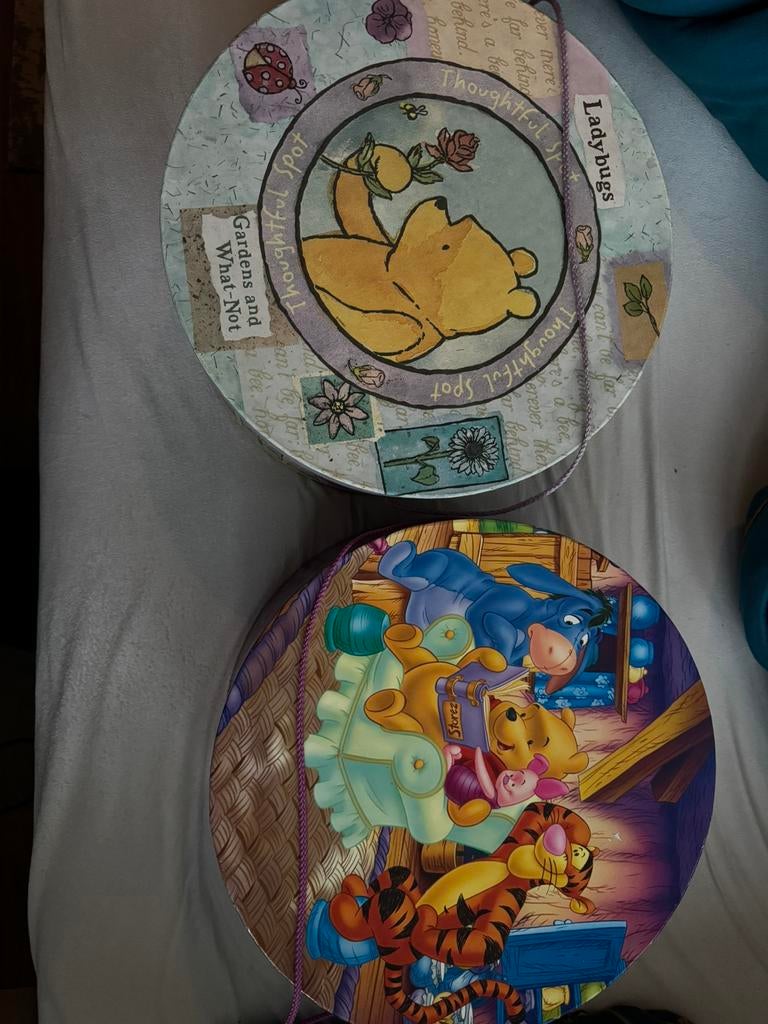 Twee grote hoedendozen winnie de pooh, Kleding | Dames, Ophalen, Zo goed als nieuw, One size fits all