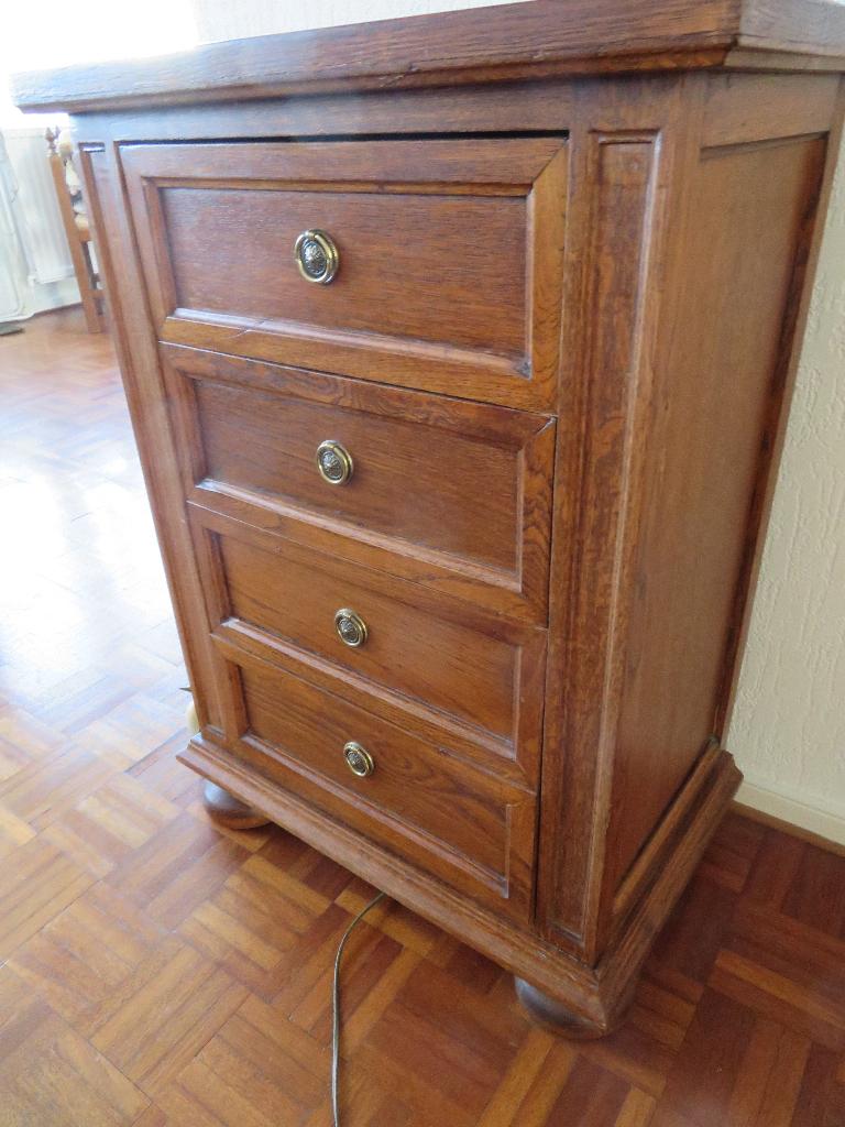 Eiken laden kast, Huis en Inrichting, Ophalen, Gebruikt, Eikenhout, 50 tot 100 cm