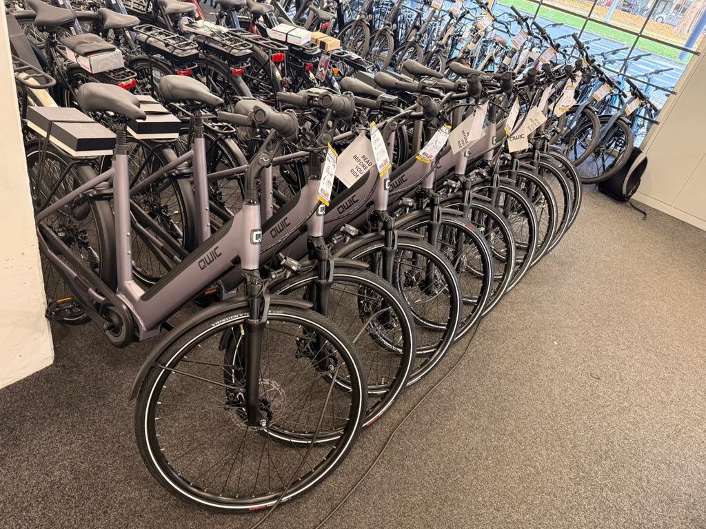 Qwic E-Bikes nu tot 1000 euro korting! Direct leverbaar, Fietsen en Brommers, Elektrische fietsen, Ophalen, Nieuw, 50 km per accu of meer