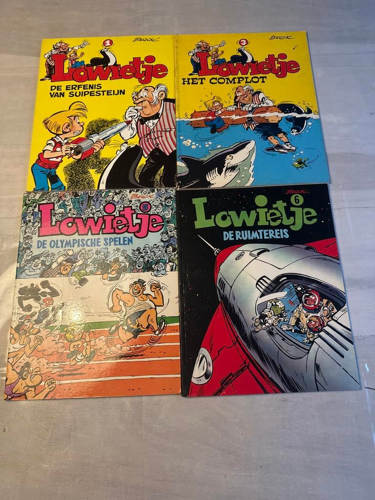 Lowietje . 4 stuks, Meerdere stripboeken, Ophalen of Verzenden, Gelezen