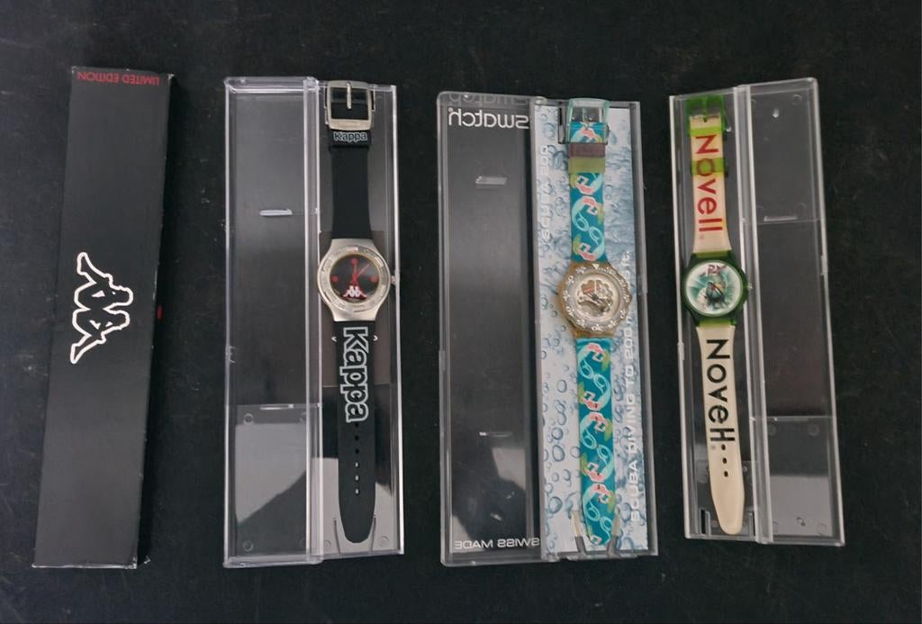 3 horloges waaronder Swatch, Ophalen of Verzenden, Kunststof, Kunststof, Swatch