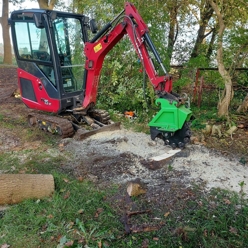 Kraan verhuur stronken frezen