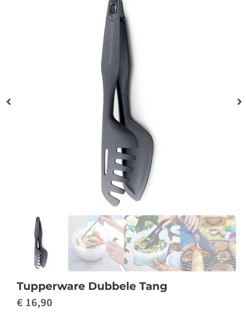 Tupperware Grijptang - Nieuw en Origineel!, Ophalen of Verzenden, Nieuw