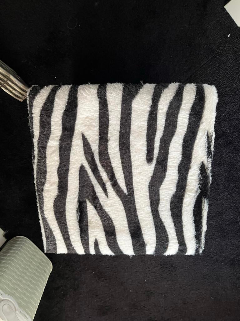 Leuke zebraprint opbergdoos, Huis en Inrichting, Woonaccessoires | Kisten, Ophalen of Verzenden, Zo goed als nieuw, Kunststof