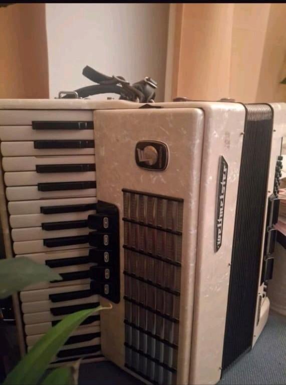 Weltmeister Toetsaccordeon, Muziek en Instrumenten, Accordeons, Gebruikt, Met riemen, Overige formaten, Weltmeister