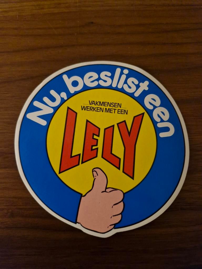 5130 Lely Sticker - Vakmensen Werken Met Een Lely, Ophalen of Verzenden, Gebruikt, Merk