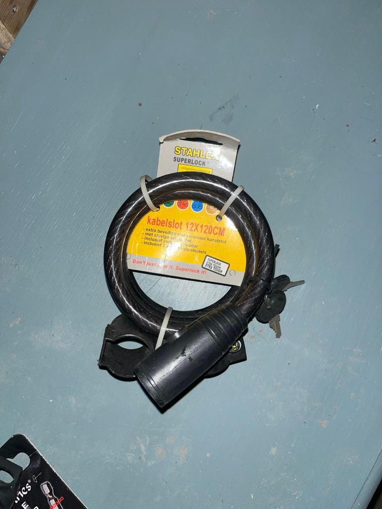 Nieuw Kabelslot 12x120cm, Fietsen en Brommers, Ophalen of Verzenden, Nieuw, Kabelslot