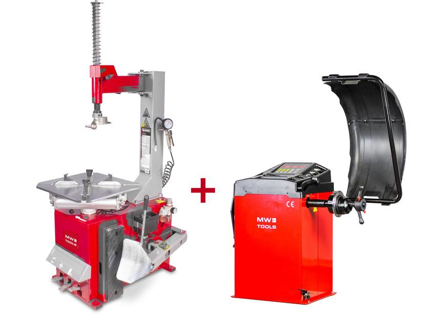 Set bandenwisselaar BT100 3x400V en balanceermachine 230V