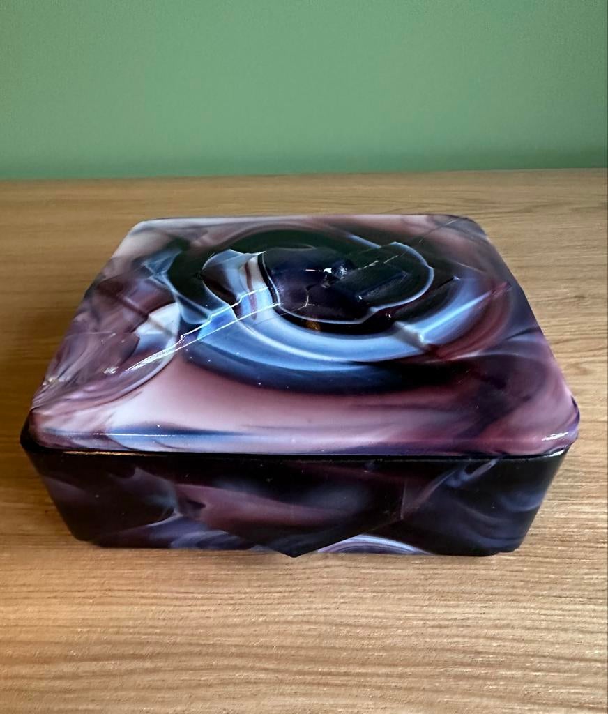 Lindeboom Persglas Bonbondoos A.D. Copier Leerdam, Ophalen of Verzenden