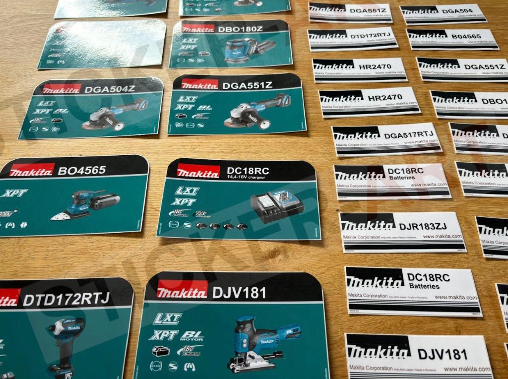 Makita MBOX stickers Macpak (STICKER-ART), Verzenden, Nieuw