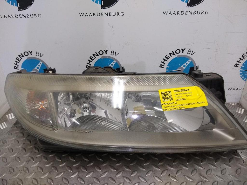 RENAULT LAGUNA 2.0 PRIVILEGE  KOPLAMP R 2004, Gebruikt, -, -, Ophalen of Verzenden