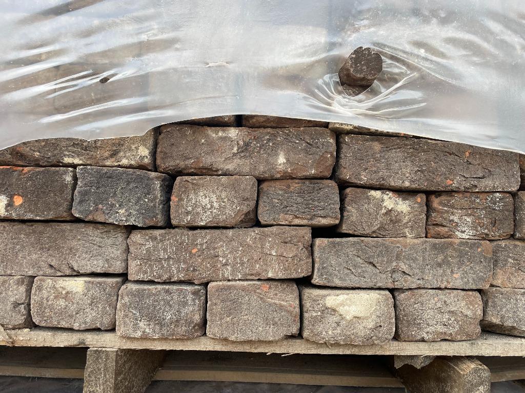 6000 gesmoorde antieke steen 19x5x18cm., Ophalen, Gebruikt, Bakstenen