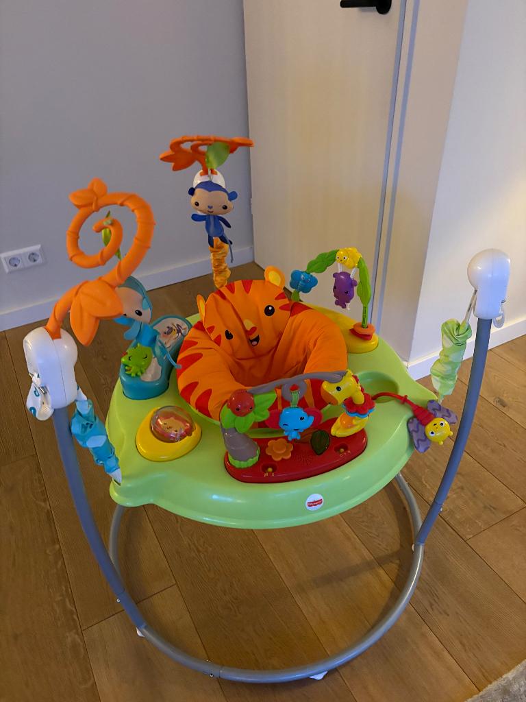 RFWR Jumperoo met Regenwoud Thema - Wipstoel voor Baby, Kinderen en Baby's, Speelgoed | Fisher-Price, Ophalen, Zo goed als nieuw