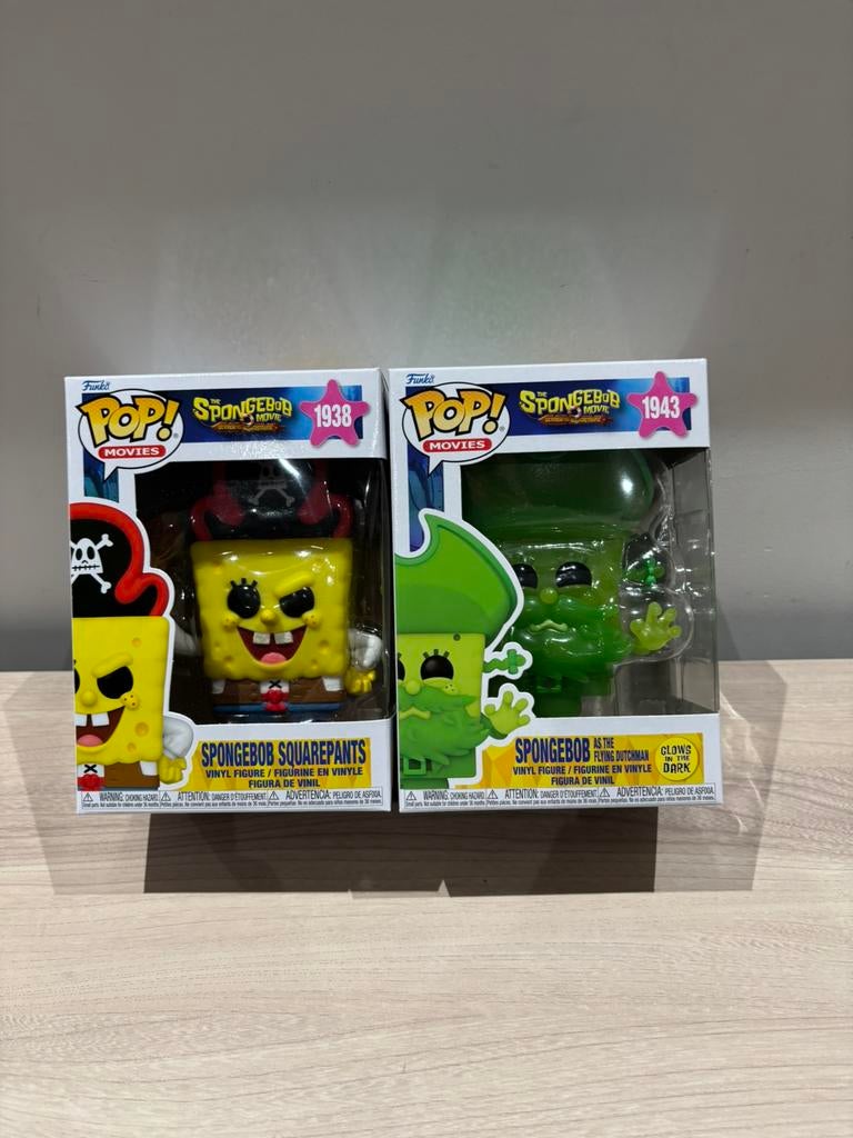 Funko Pop! SpongeBob Movie 1938 & 1943 glow in the dark, Verzamelen, Poppetjes en Figuurtjes, Funko Europe, Ophalen of Verzenden