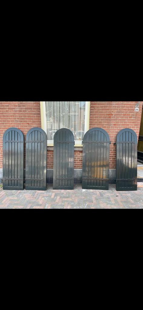 Raamluiken hardhout, Ophalen of Verzenden, Zo goed als nieuw, Hout, Tuinhek