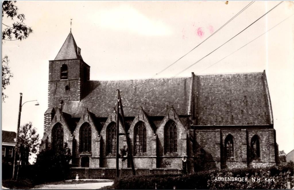 N.H. Kerk - Abbenbroek, Ophalen of Verzenden, 1960 tot 1980, Ongelopen, Zuid-Holland