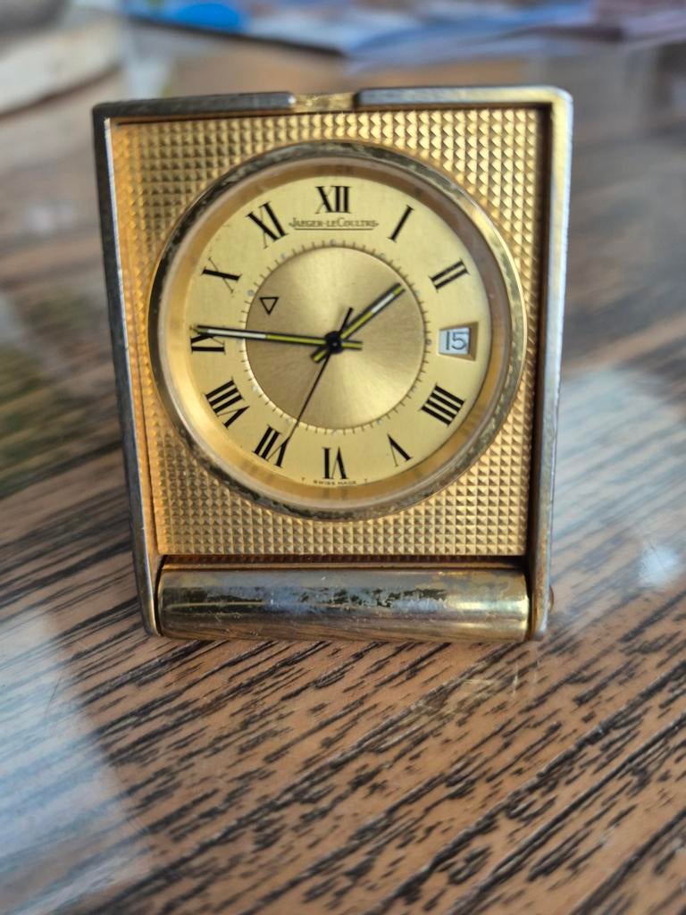 Jaeger Lecoultre Reiswekker - Vintage, Sieraden, Tassen en Uiterlijk, Horloges | Heren, Overige merken, Zakhorloge, Gebruikt, Staal
