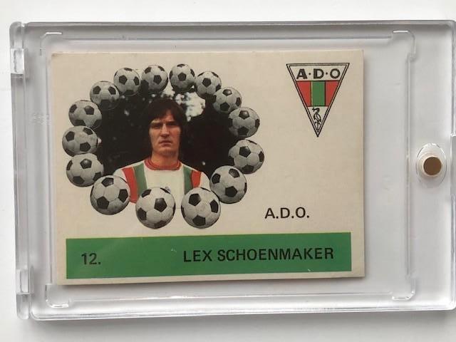 ADO   Voetbalplaatje Lex Schoenmaker, Verzamelen, Ophalen of Verzenden, Zo goed als nieuw, Overige binnenlandse clubs, Spelerskaart