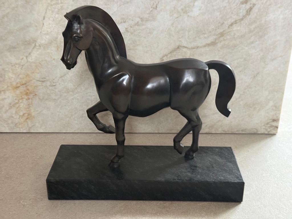 Bronzen beeld paard van Frans van Straaten 4/12 +certificaat, Ophalen of Verzenden