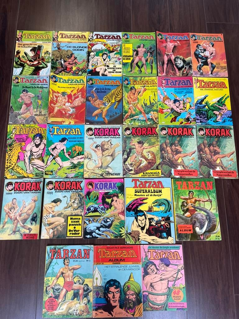 Tarzan korak strip comic aap burroughs 25x, Boeken, Strips | Comics, Meerdere comics, Ophalen of Verzenden, Gelezen, Europa