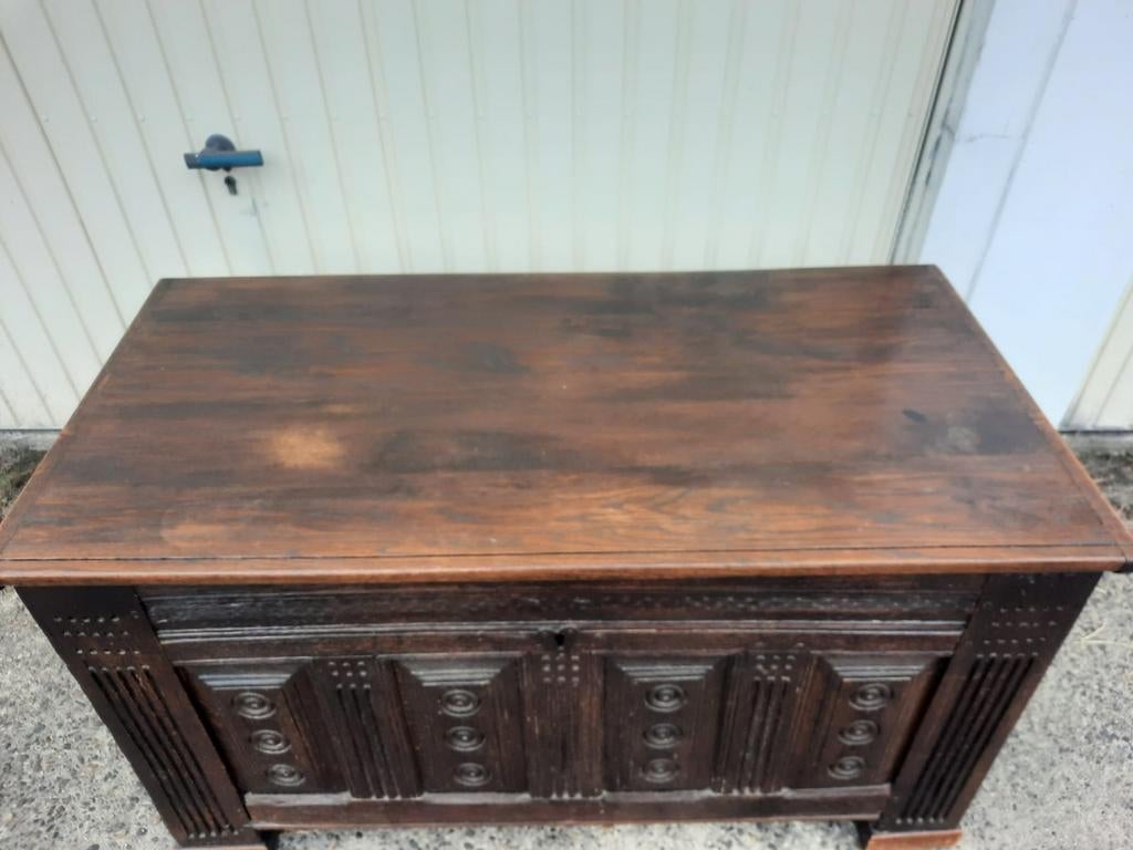 Antieke Scheepskist / Opbergkist, Ophalen