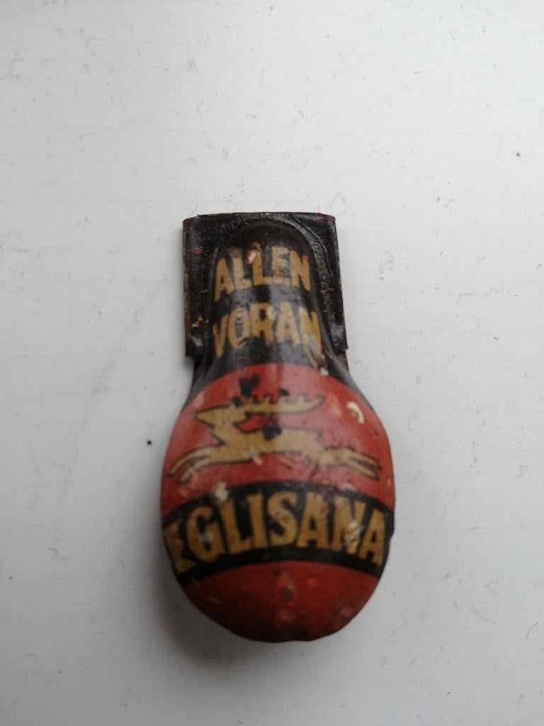 Antiek reclame klikker eglisana mineraalwater deer, Ophalen of Verzenden, Gebruikt, Overige typen