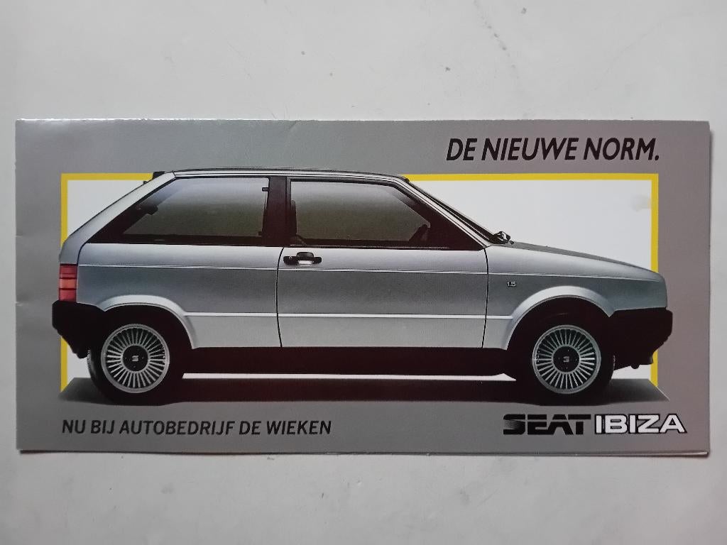 Brochure Seat Ibiza (system Porsche), Ophalen of Verzenden, Zo goed als nieuw, Overige merken
