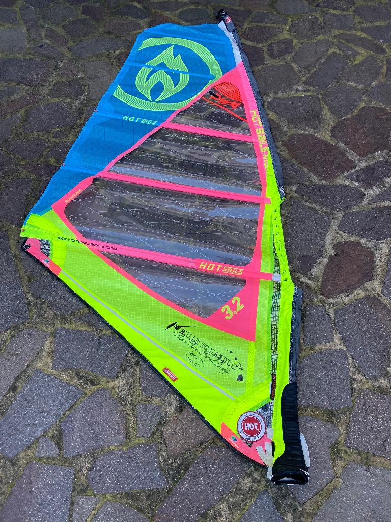 Hot Sails Maui PW4 3.2, Watersport en Boten, Windsurfen, Verzenden, Minder dan 5 m², Zeil, Gebruikt