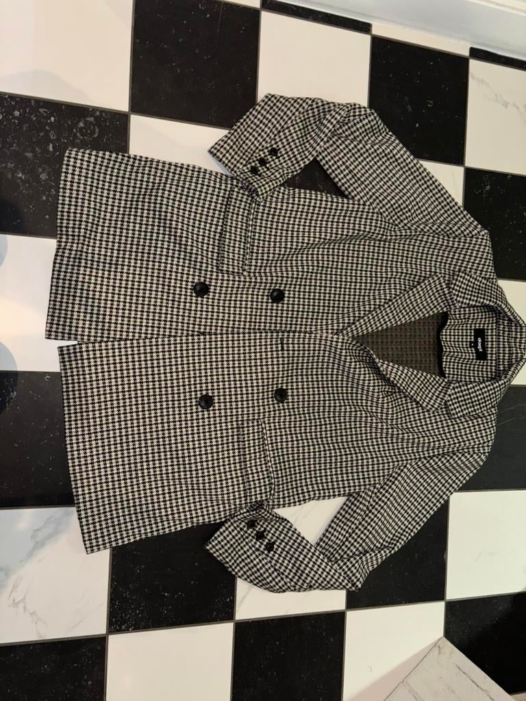 Blazer shoeby eksept pied de poule ruitje M, Maat 38/40 (M), Zwart, Ophalen of Verzenden, Zo goed als nieuw