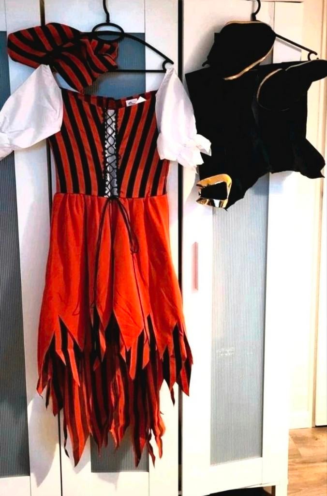Piratenpak dames 38-40 carnaval, Kleding | Dames, Ophalen, Zo goed als nieuw, Maat 38/40 (M), Carnaval