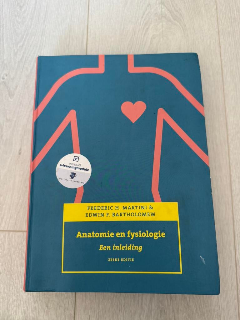 Anatomie en fysiologie een inleiding zesde editie, Ophalen of Verzenden, Zo goed als nieuw, Overige niveaus, Nederlands