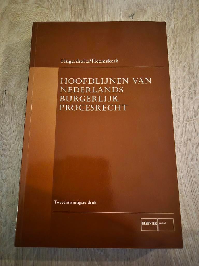 Hoofdlijnen van Nederlands Burgerlijk Procesrecht, Ophalen of Verzenden, Zo goed als nieuw, HBO