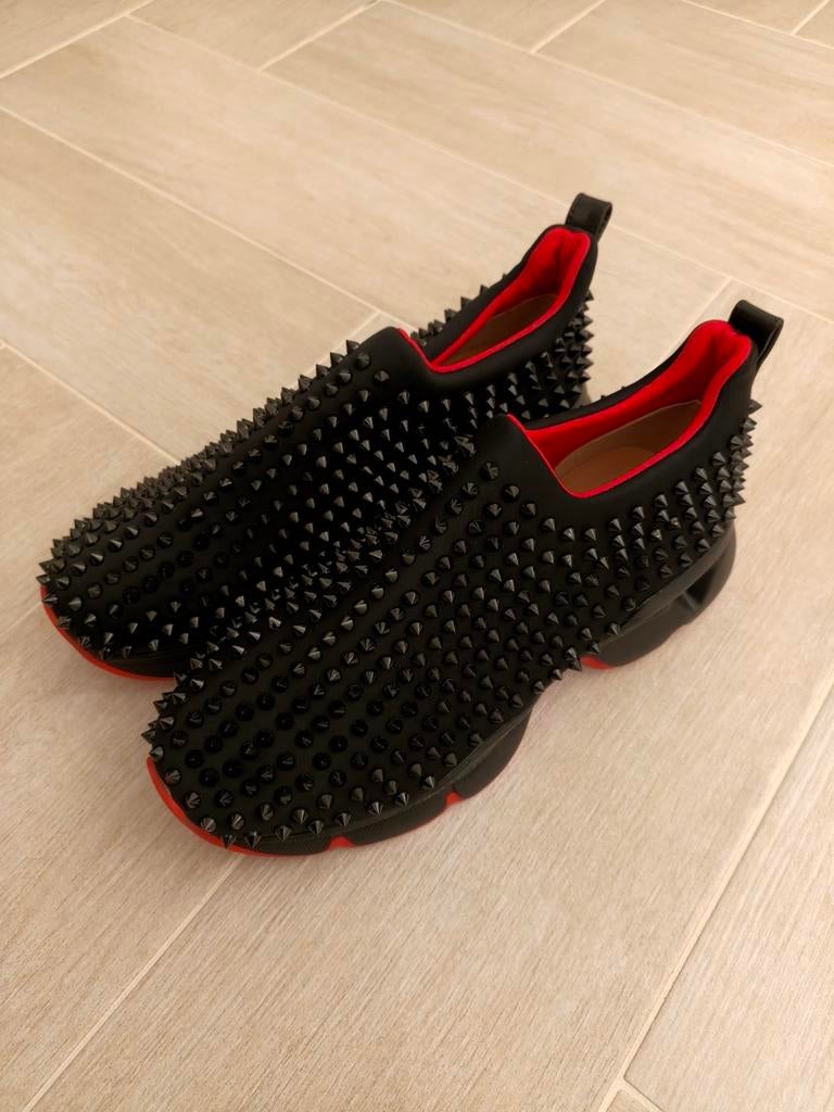 Christian Louboutin Spike Sock Maat 42 Nieuw Black Red, Kleding | Heren, Schoenen, Ophalen of Verzenden
