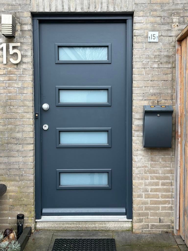 Lundia Voordeur met 3-puntsluiting, Doe-het-zelf en Verbouw, Deuren en Horren, 80 tot 100 cm, Ophalen of Verzenden, 200 tot 215 cm