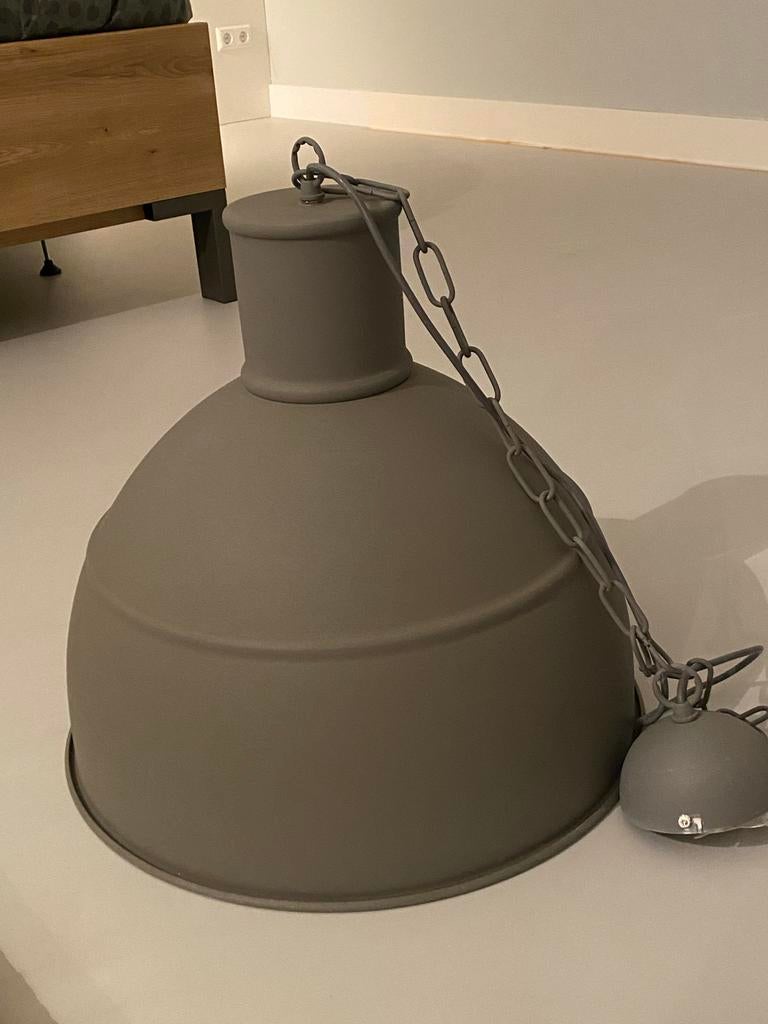 Industriële hanglamp Tygo van Karwei, Ophalen of Verzenden, Gebruikt, Metaal, Minder dan 50 cm