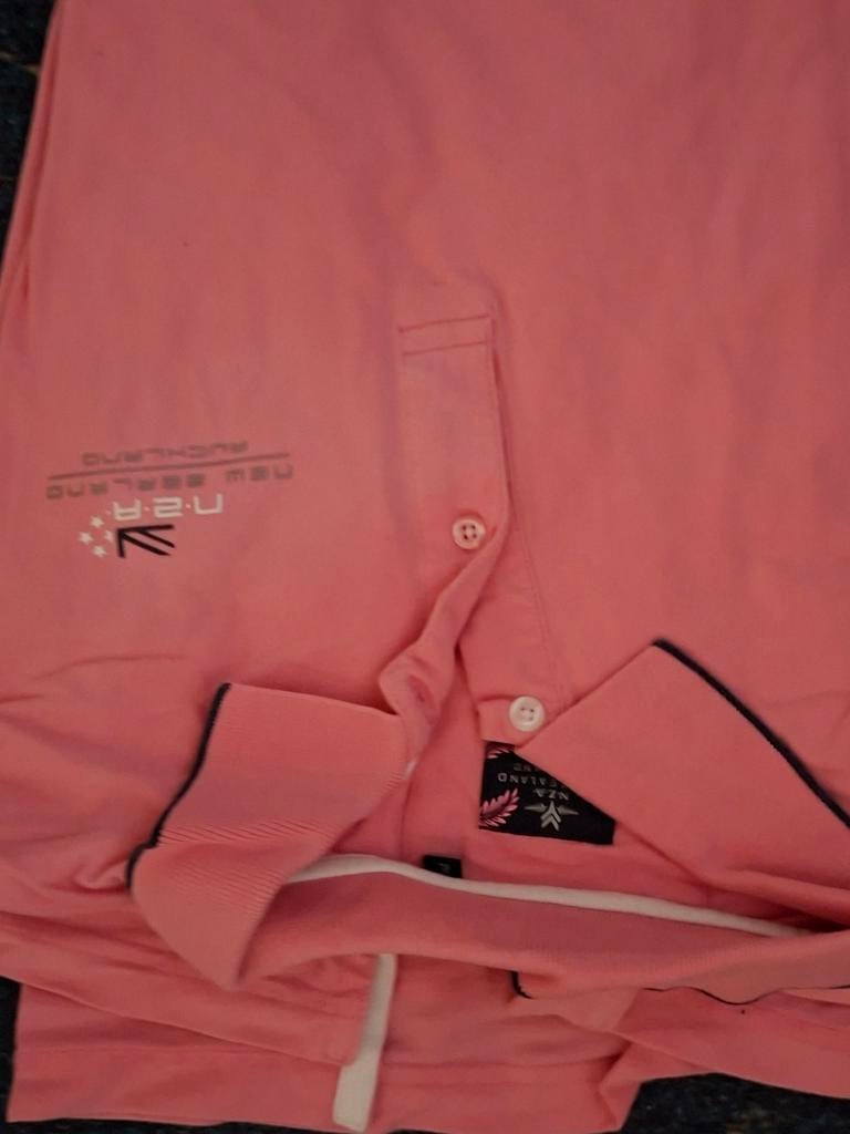 NZA New Zealand Auckland Polo Shirt Roze Maat L, Maat 52/54 (L), Verzenden, Zo goed als nieuw, NZA New Zealand Auckland