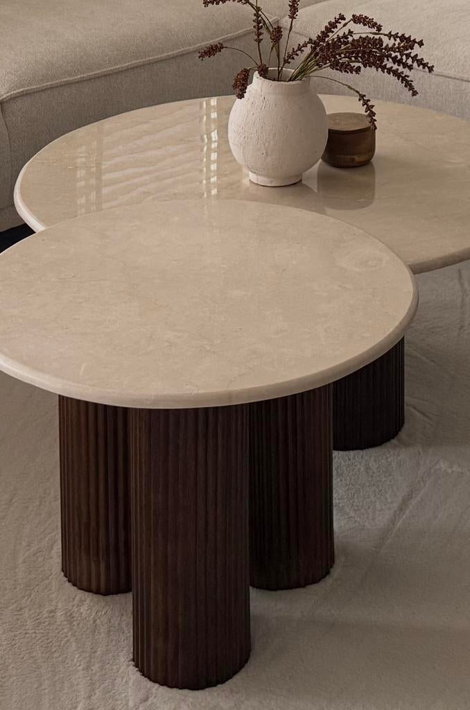 Eleonora tafelset xavi, Zo goed als nieuw, Minder dan 50 cm, Rechthoekig, 50 tot 100 cm