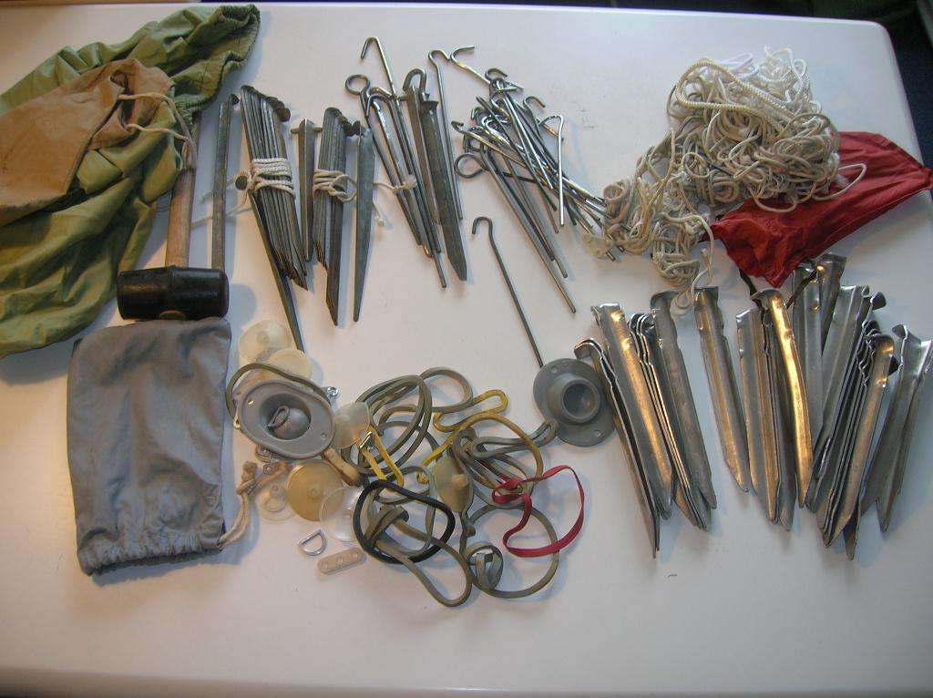 kampeerspullen, Ophalen, Gebruikt