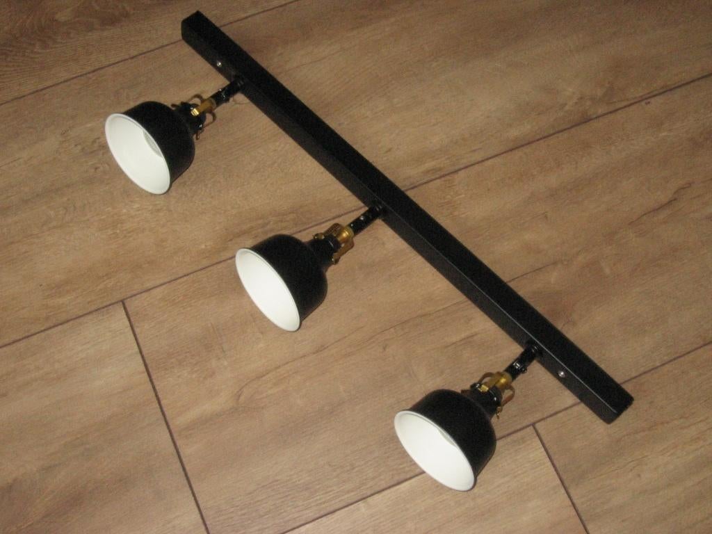 Z.G.A.N. SPOTRAIL 3 SPOTS VERSTELBAAR - MATZWART MESSING, Ophalen, Metaal of Aluminium, Zo goed als nieuw, Led