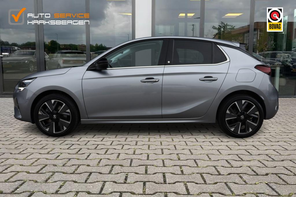 Opel CORSA-E Elegance 50 kWh | Camera | Led | DAB |, 330 km, 136 pk, Gebruikt, Zwart